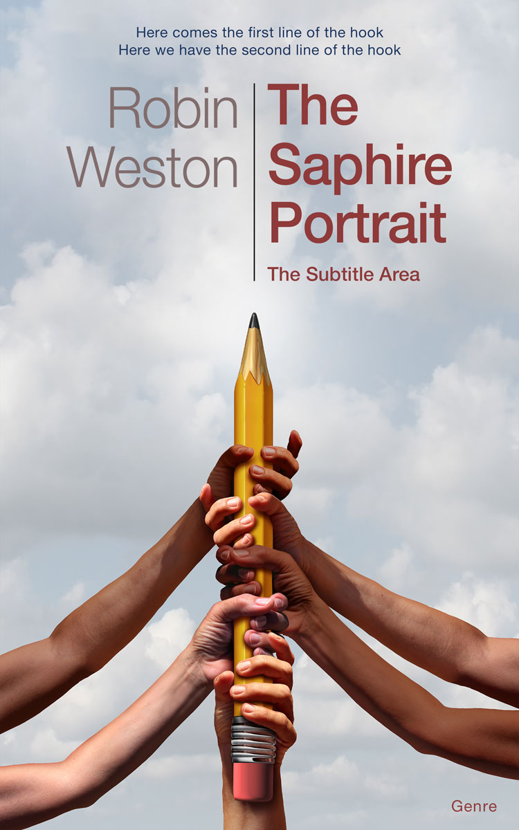 2D view of Premade Business Book Cover - Iron