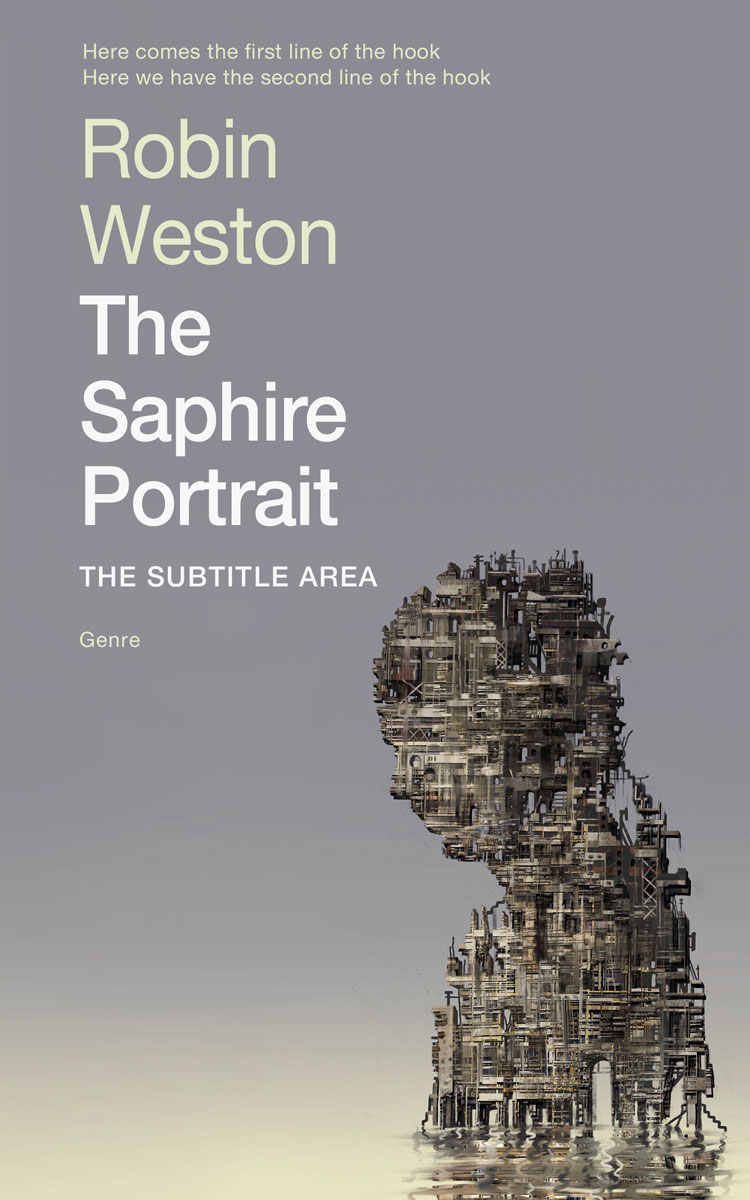 2D view of Premade Surreal Book Cover - Mountain Mist