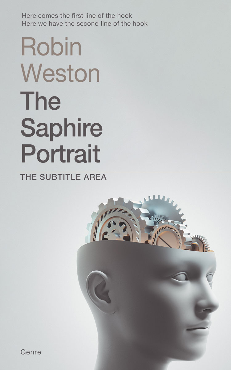 2D view of Premade Self-Improvement & Self-Help Book Cover - Iron