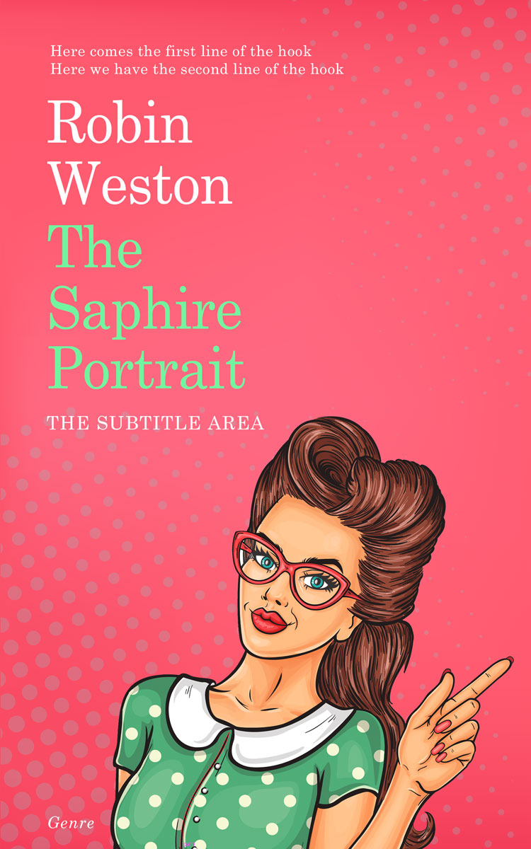 2D view of Premade Chick Lit Book Cover - Brink Pink