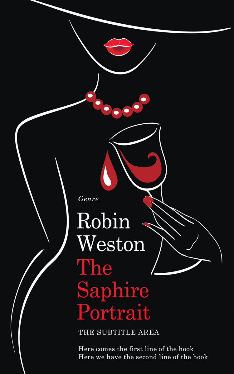 2D view of Premade Chick Lit Book Cover - Cod Gray