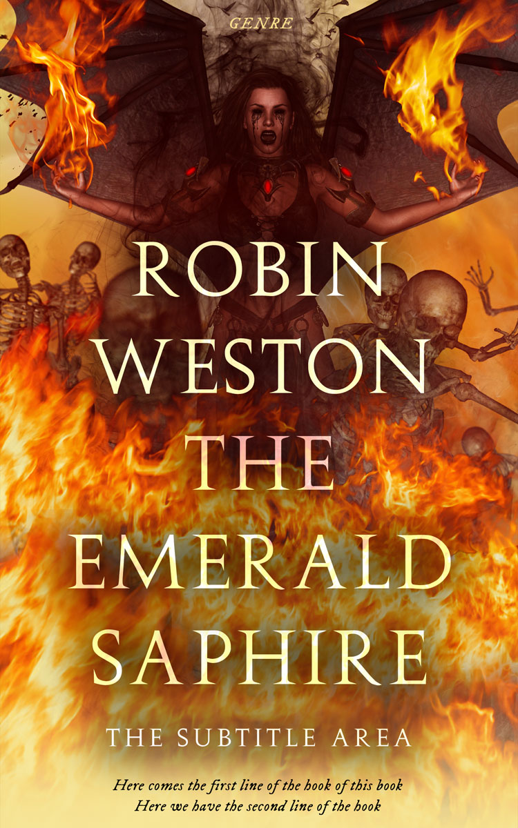 2D view of Premade Fantasy Book Cover - Bull Shot