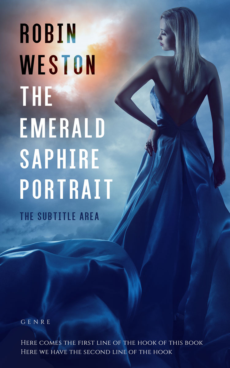 2D view of Premade Royal Romance Book Cover - Bunting