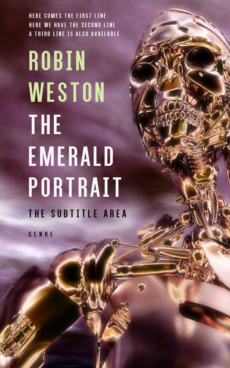 2D view of Premade Science Fiction Book Cover - Ferra