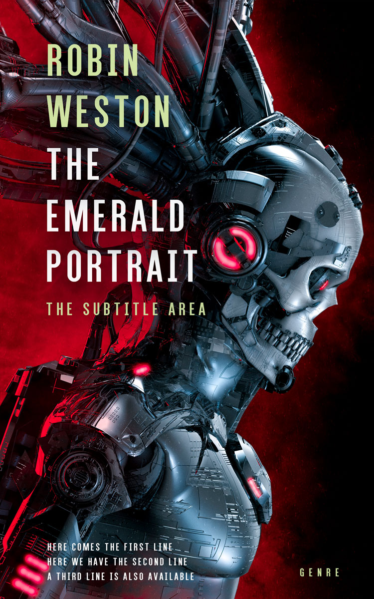 2D view of Premade Science Fiction Book Cover - Thunder