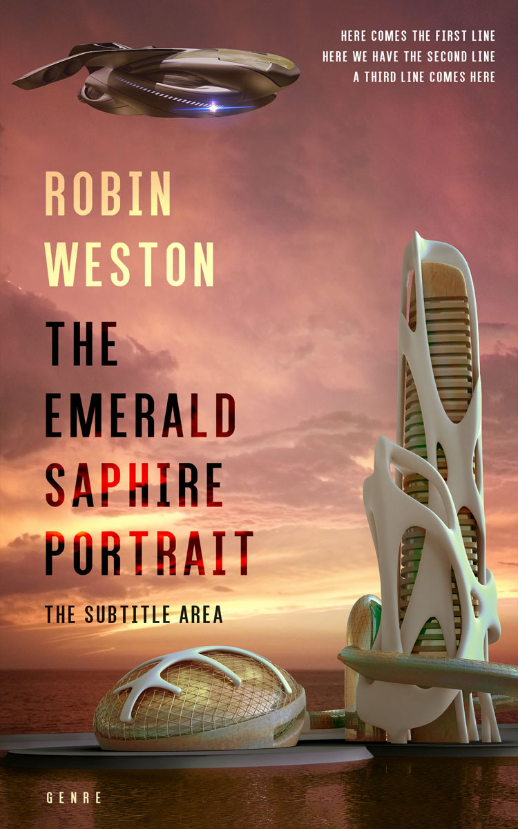 2D view of Premade Science Fiction Book Cover - Au Chico