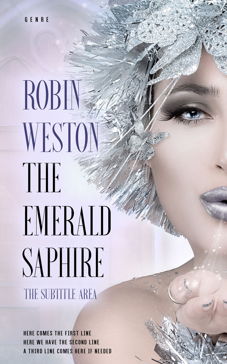 2D view of Premade Fantasy Book Cover - Gray Suit