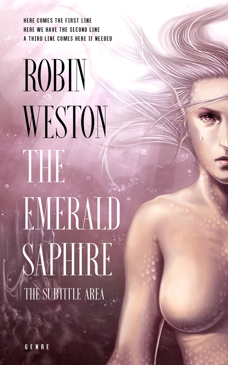 2D view of Premade Fantasy Book Cover - Blossom