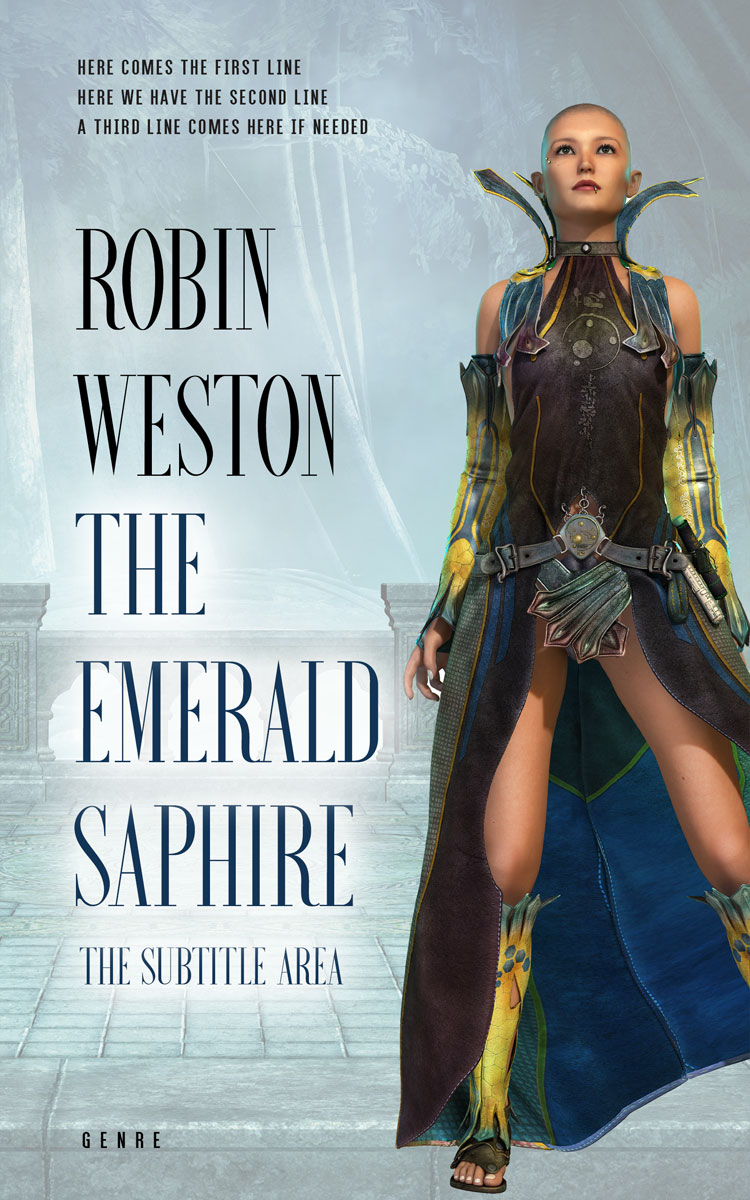 2D view of Premade Fantasy Book Cover - Loblolly