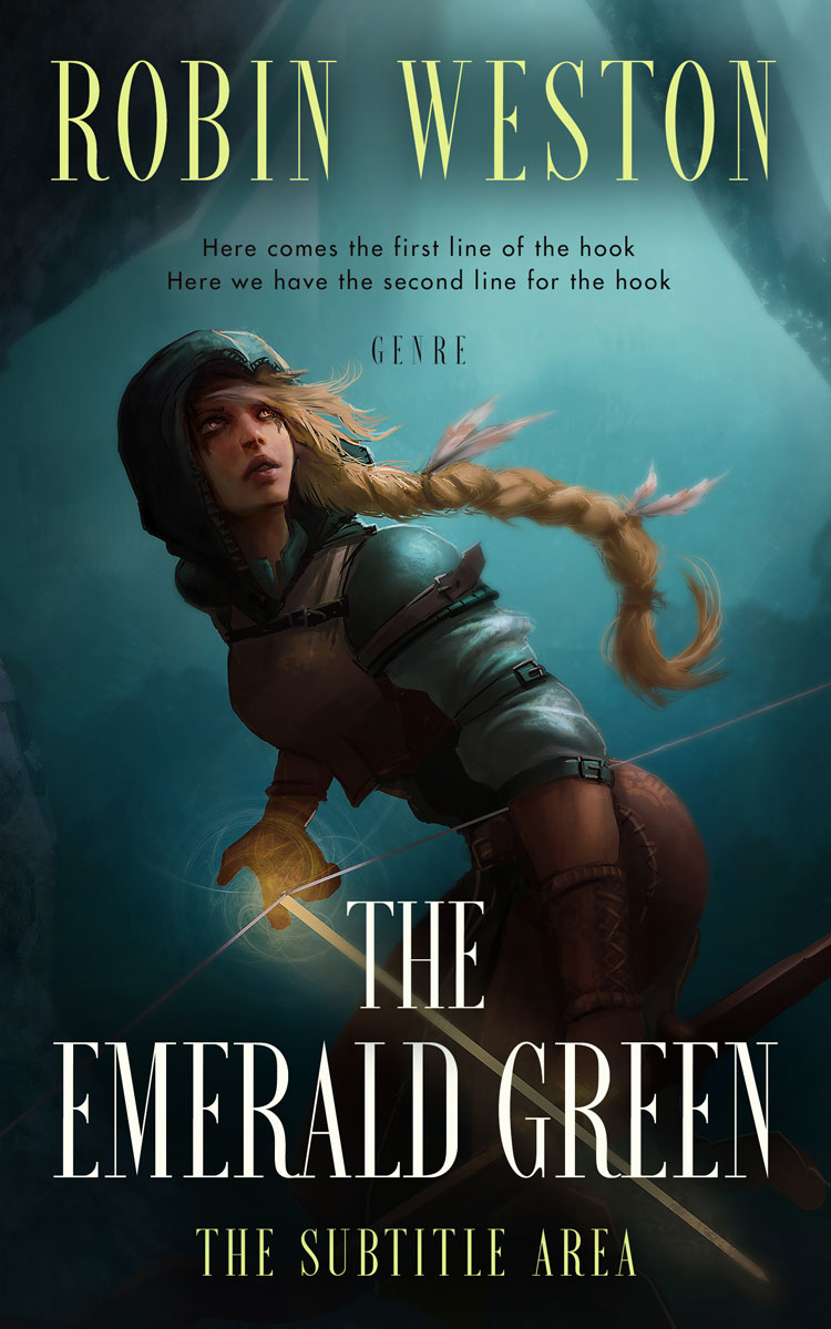 2D view of Premade Science Fiction Book Cover - Bunker