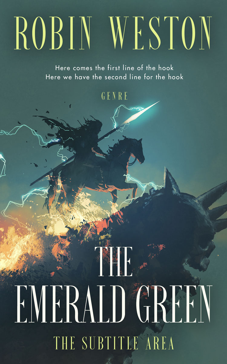 2D view of Premade Fantasy Book Cover - Limed Spruce