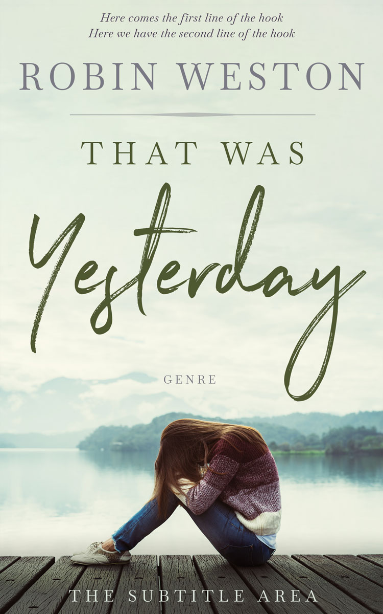 2D view of Premade Teen & Young Adult Book Cover - Periglacial Blue