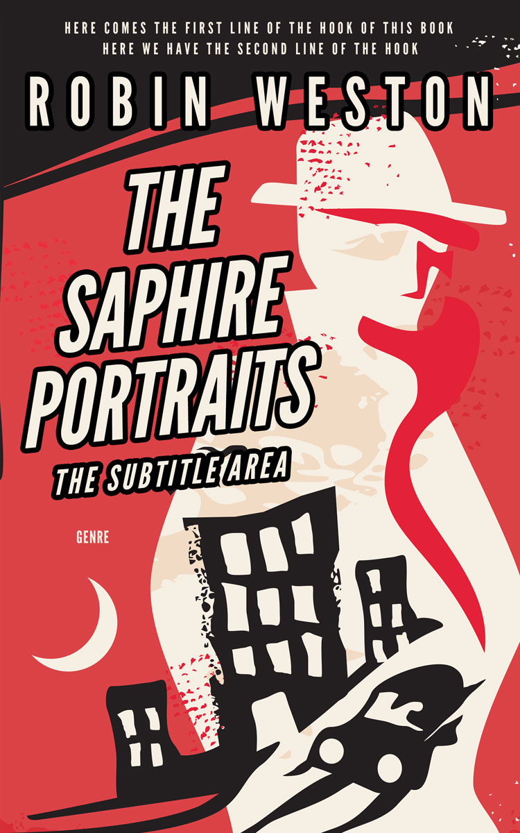 2D view of Premade Mystery & Thriller & Suspense Book Cover - Ecru White