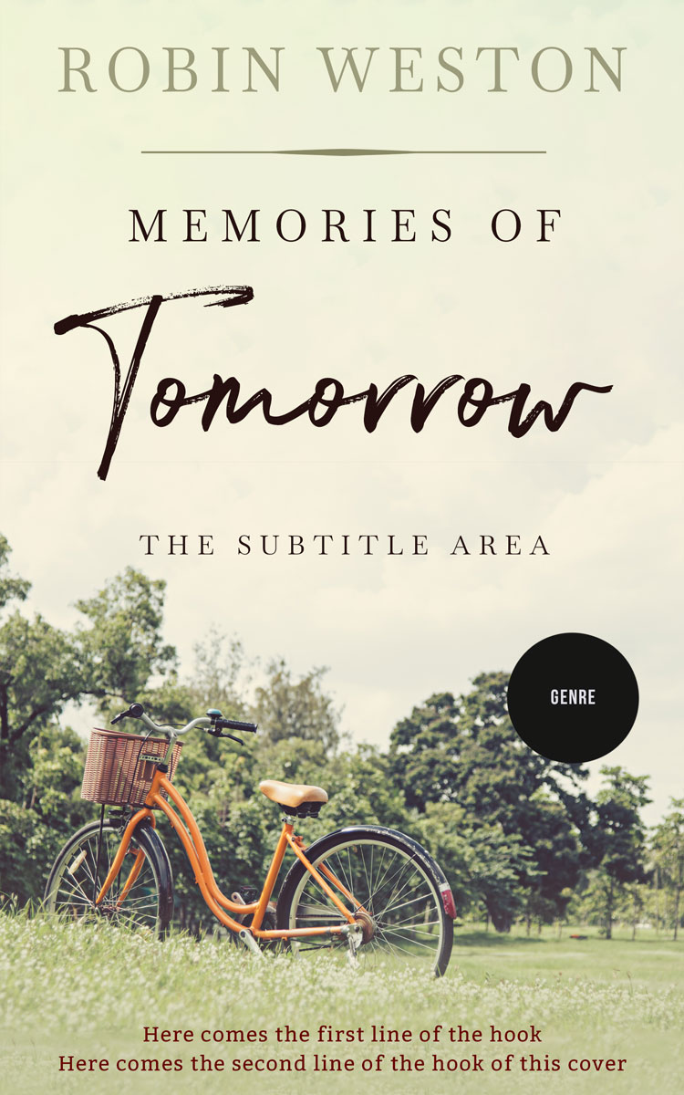 2D view of Premade Literary Fiction Book Cover - White Rock