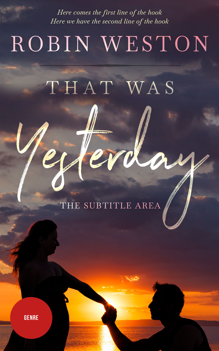 2D view of Premade Romance Book Cover - Blackcurrant