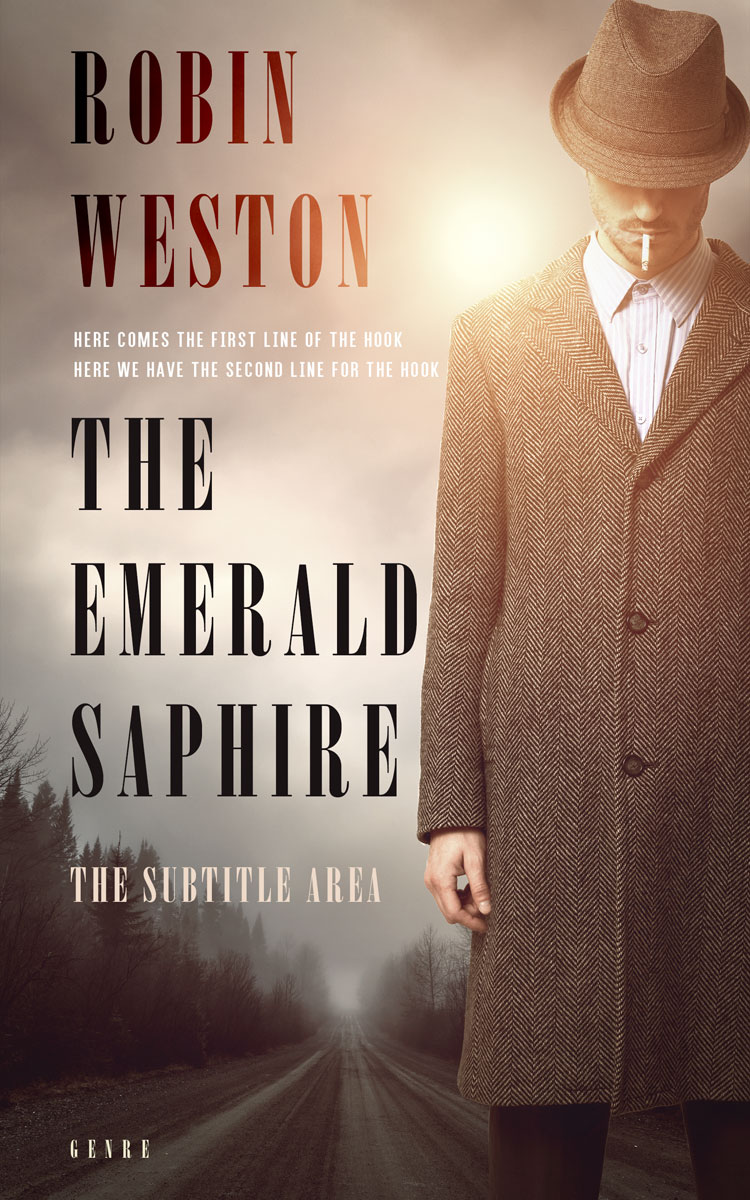 2D view of Premade Mystery & Thriller & Suspense Book Cover - Rodeo Dust