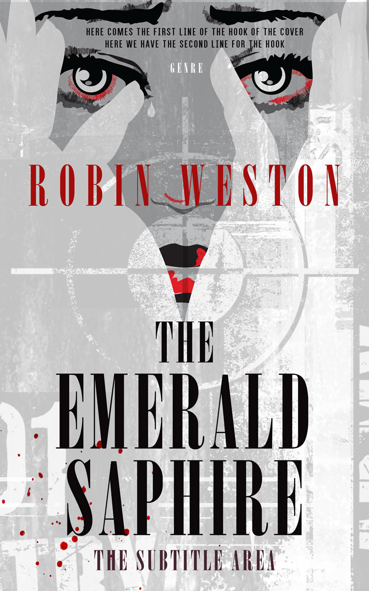 2D view of Premade Mystery & Thriller & Suspense Book Cover - Silver