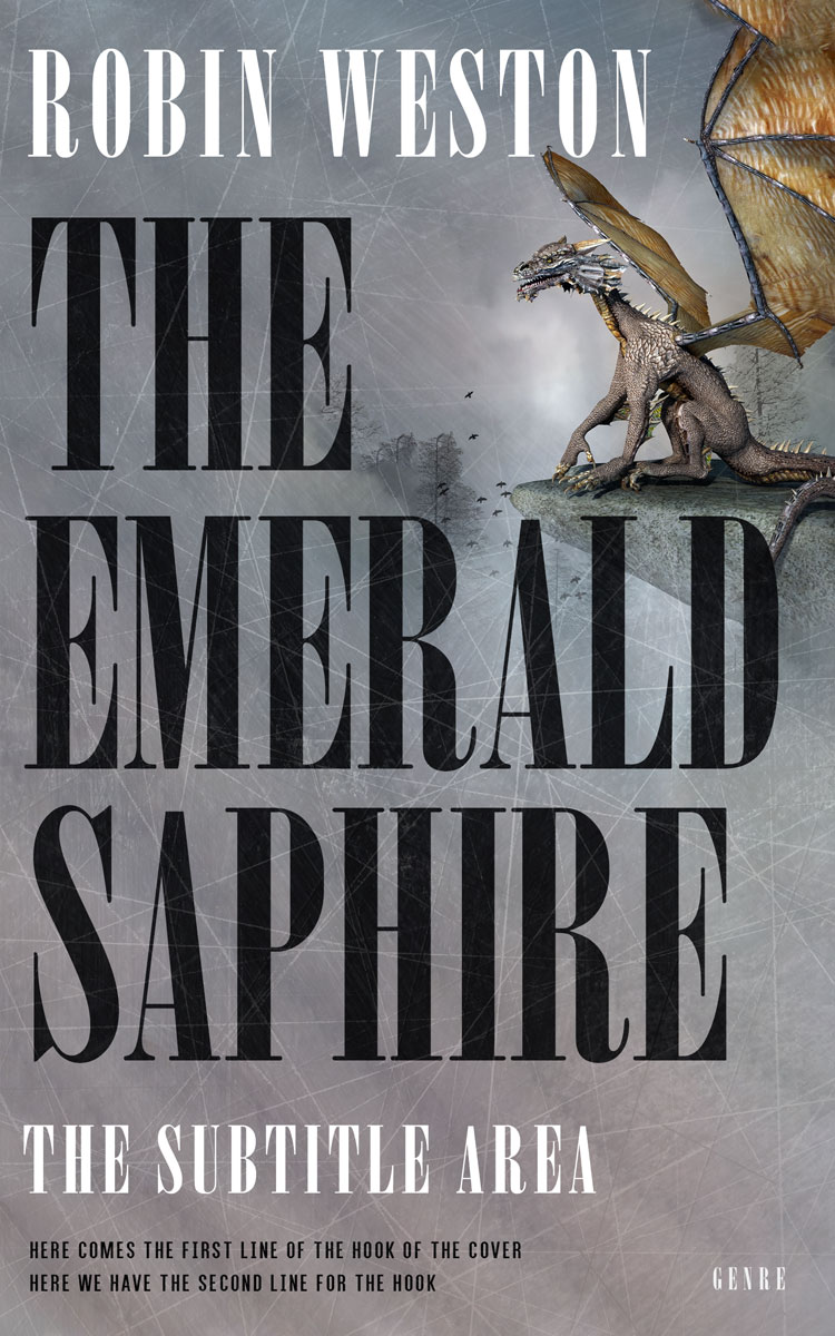 2D view of Premade Fantasy Book Cover - Mountain Mist