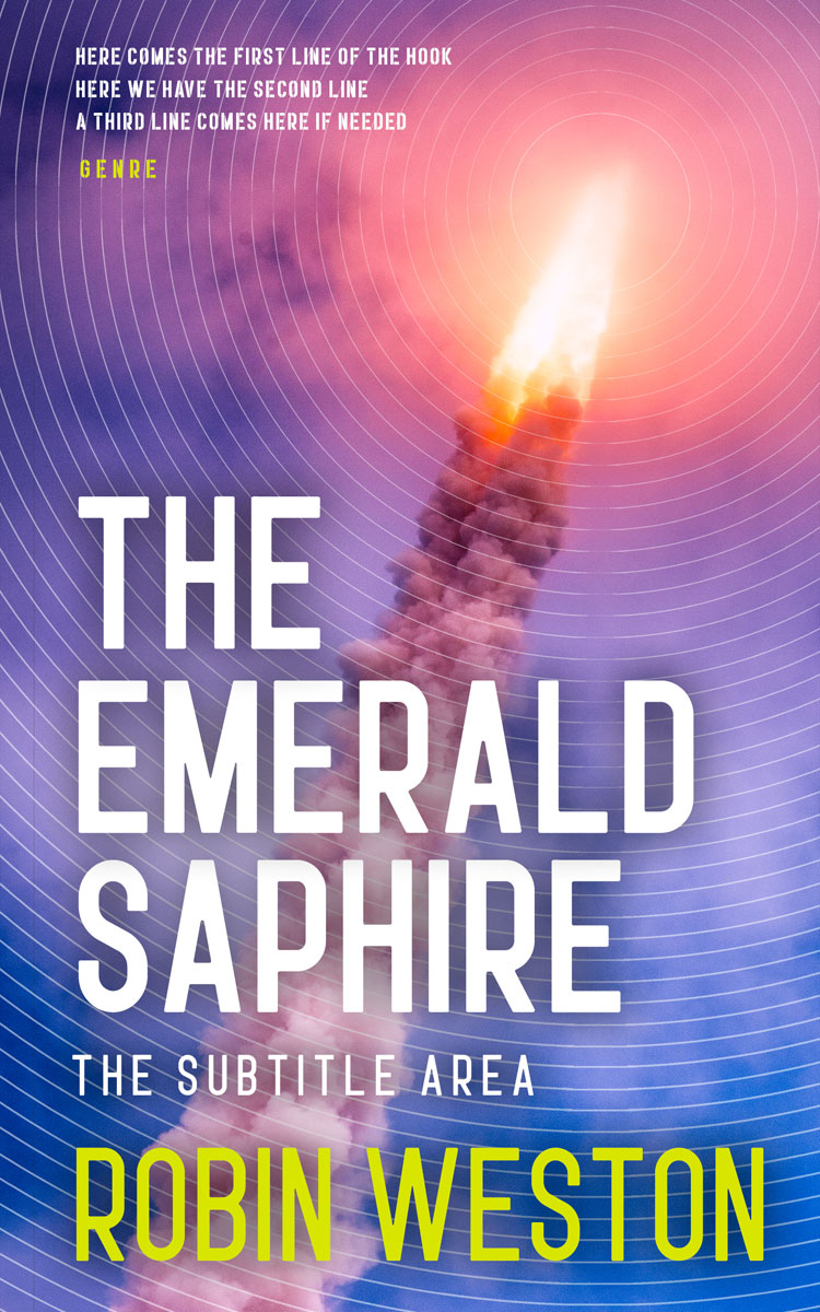 2D view of Premade Science Fiction Book Cover - Trendy Pink