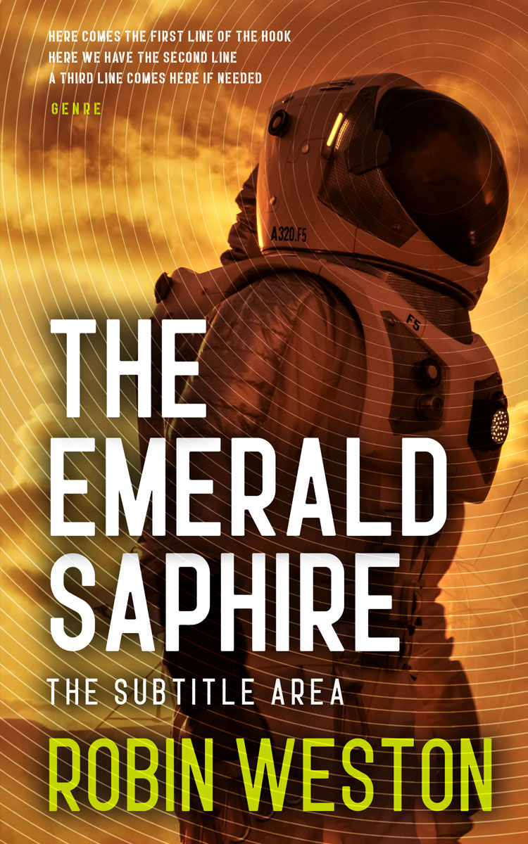 2D view of Premade Science Fiction Book Cover - Deep Oak