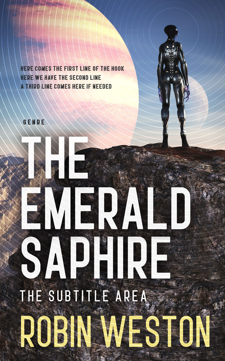 2D view of Premade Science Fiction Book Cover - Bone