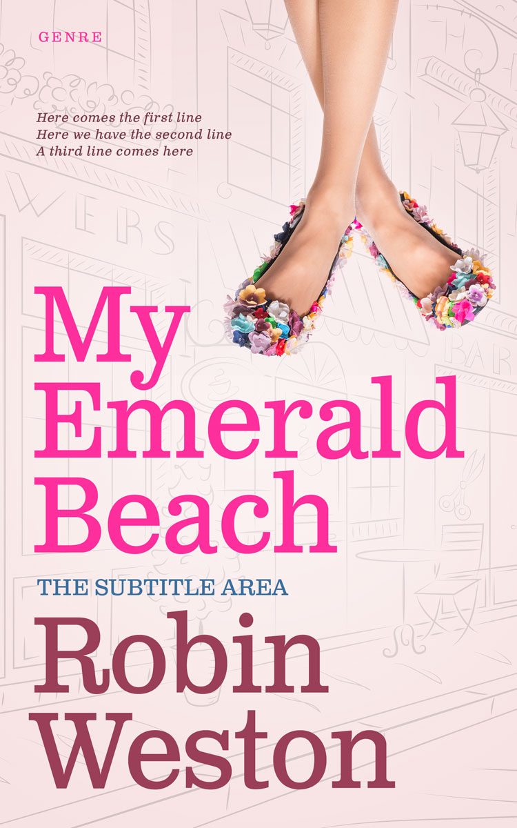 2D view of Premade Chick Lit Book Cover - Pot Pourri