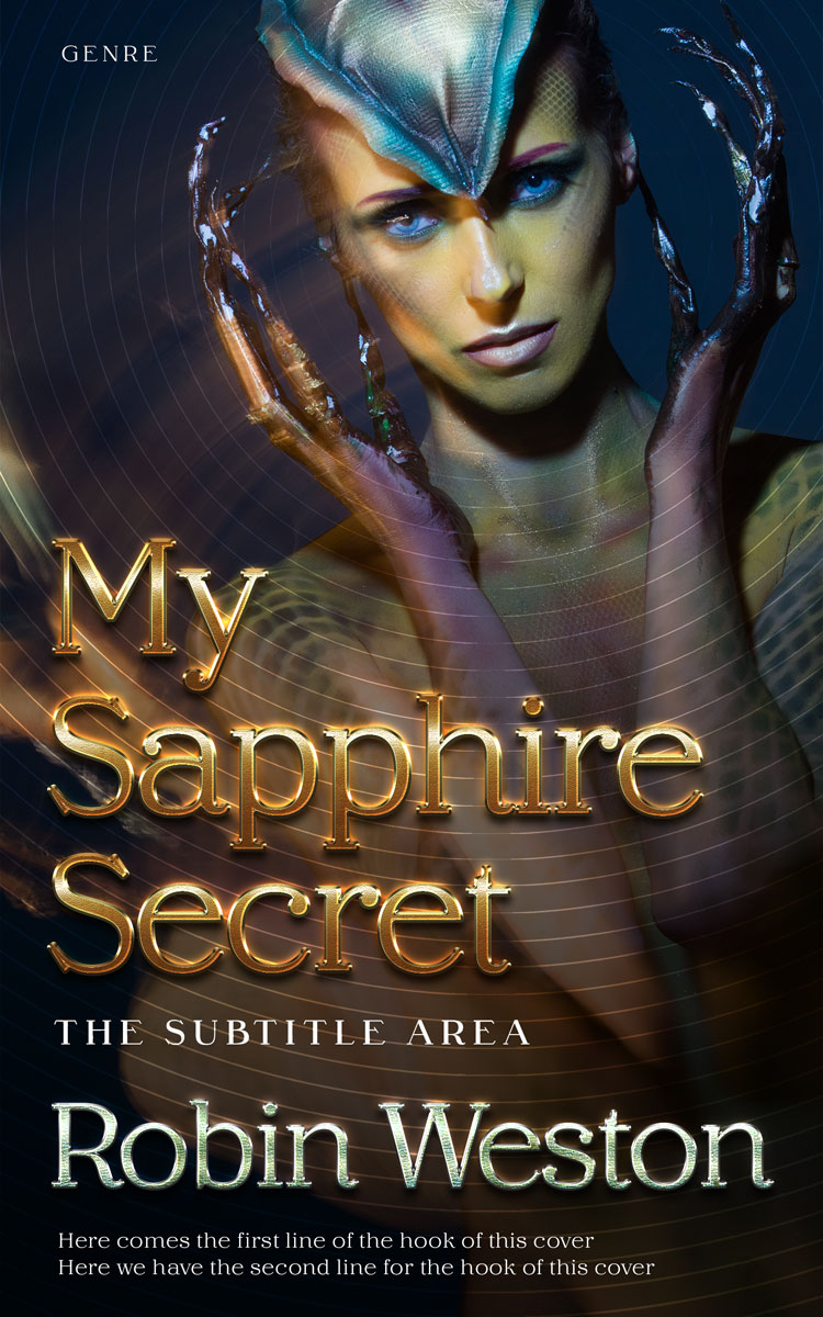 2D view of Premade Fantasy Book Cover - Thunder