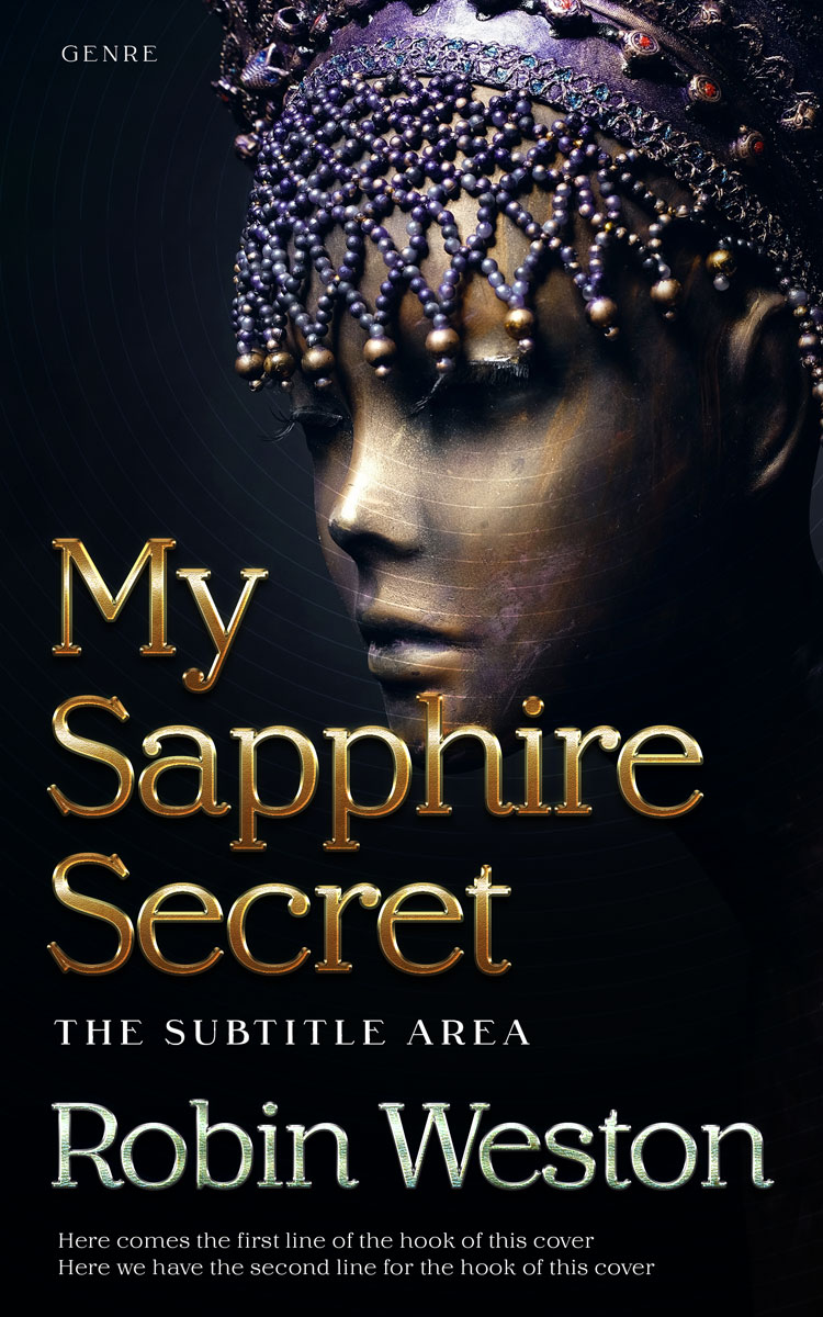 2D view of Premade Fantasy Book Cover - Cinder