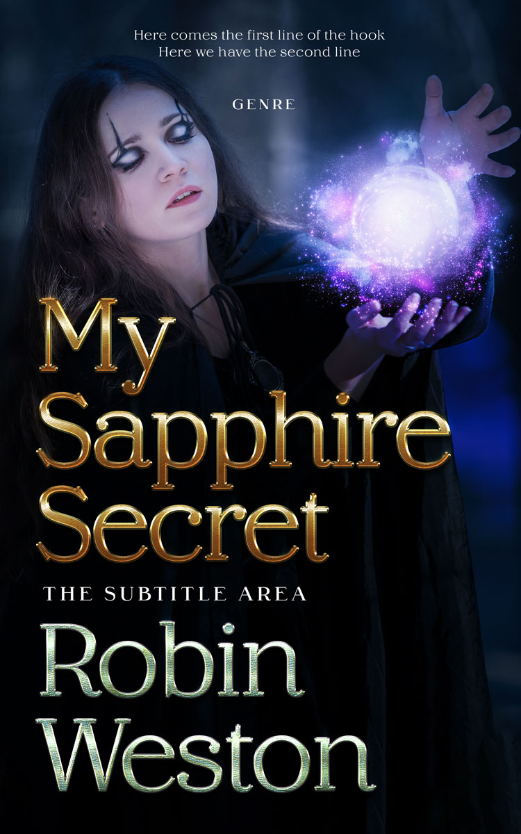 2D view of Premade Fantasy Book Cover - Pink Swan