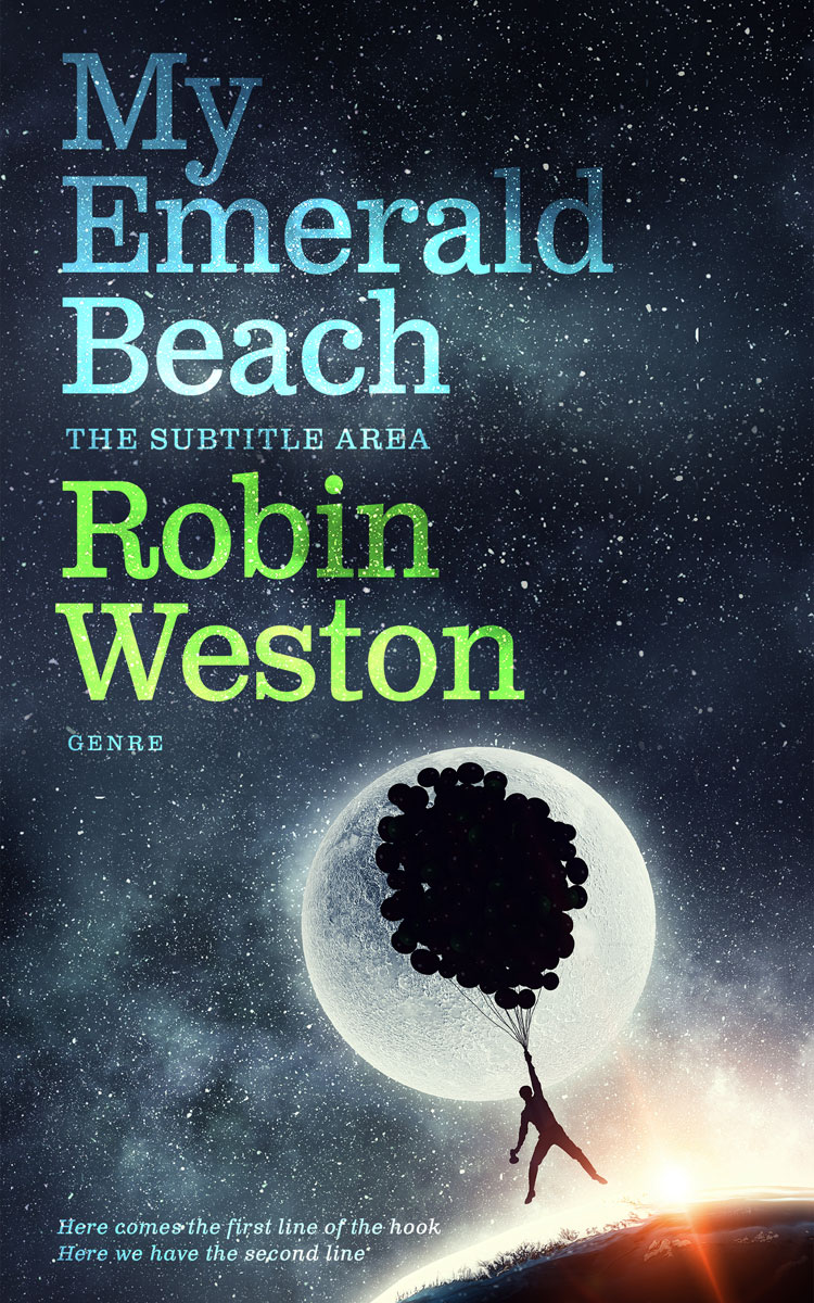 2D view of Premade Science Fiction Book Cover - Ebony Clay