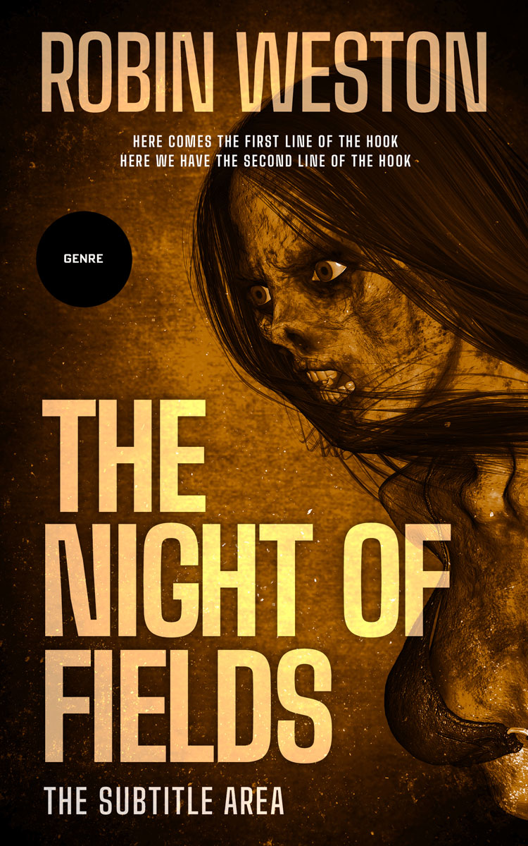 2D view of Premade Horror Book Cover - Equator