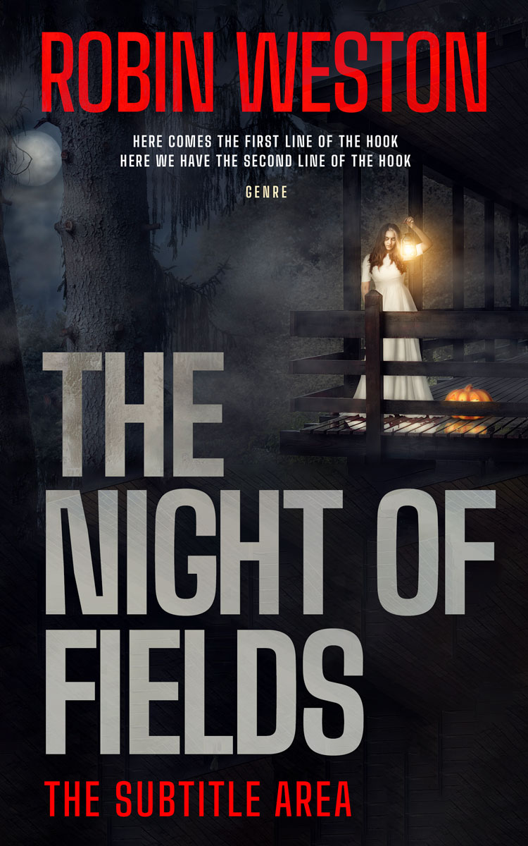 2D view of Premade Horror Book Cover - Old Rose