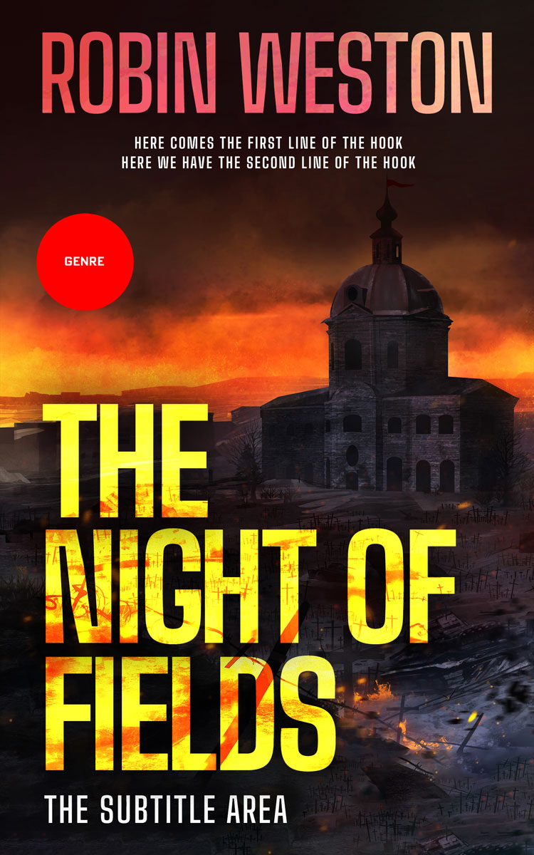 2D view of Premade Apocalyptica Book Cover - Fire Bush