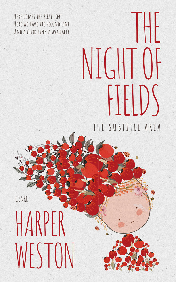 2D view of Premade Surreal Book Cover - Ebb