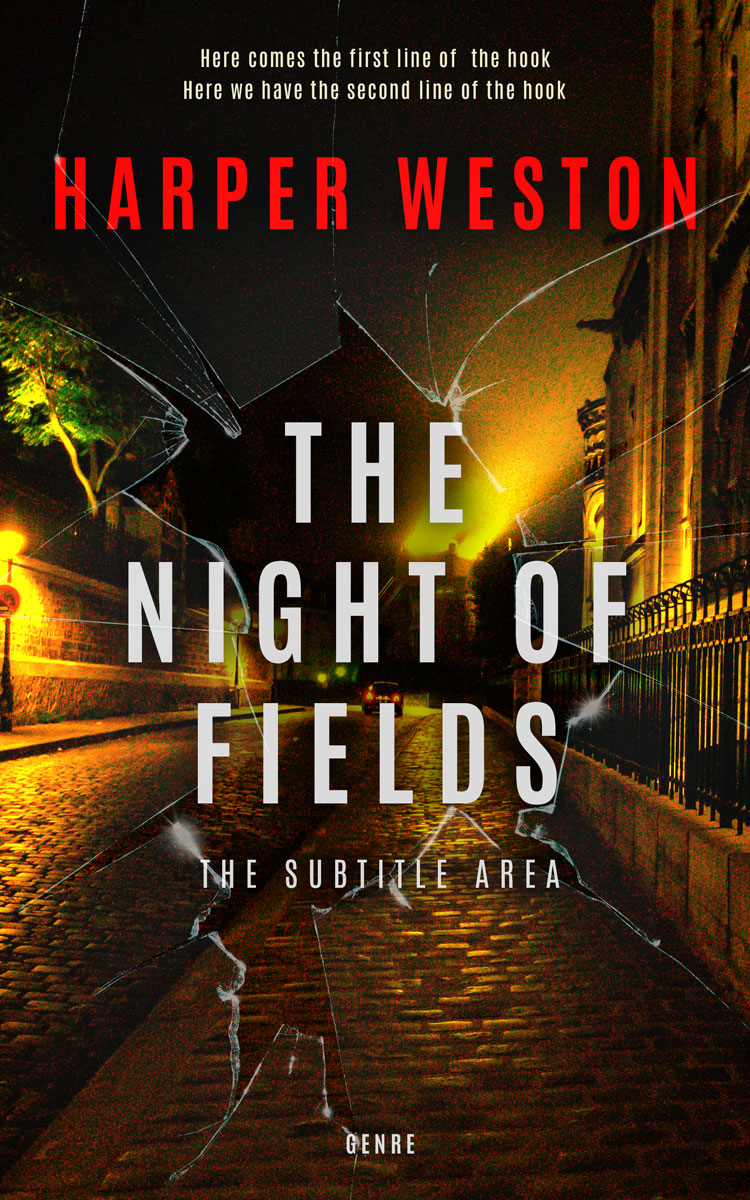 2D view of Premade Mystery & Thriller & Suspense Book Cover - Karaka