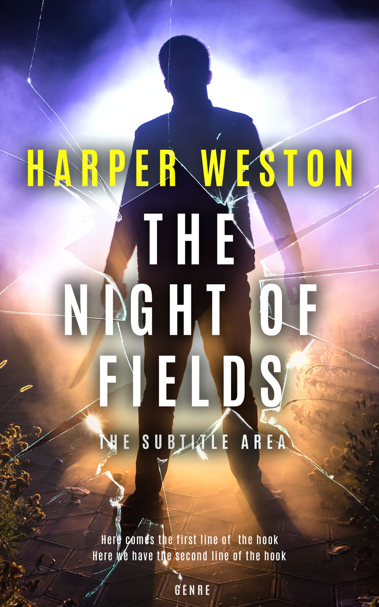 2D view of Premade Mystery & Thriller & Suspense Book Cover - Thunder