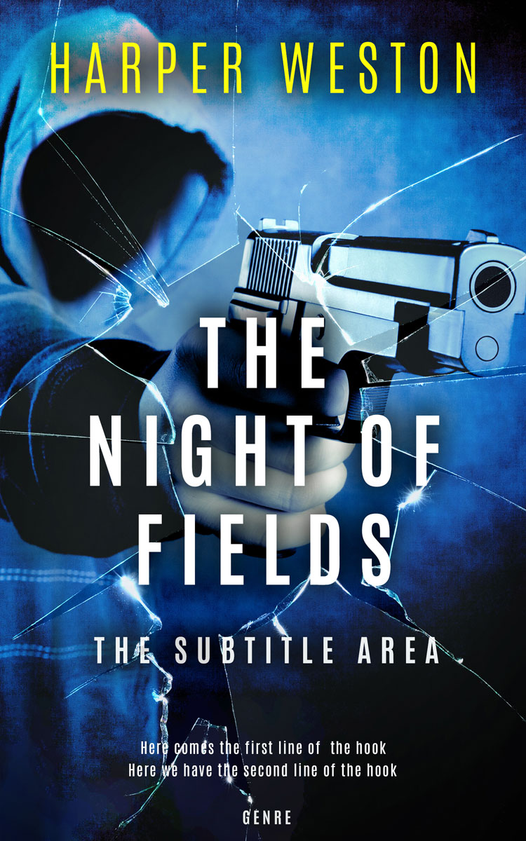 2D view of Premade Mystery & Thriller & Suspense Book Cover - Ebony