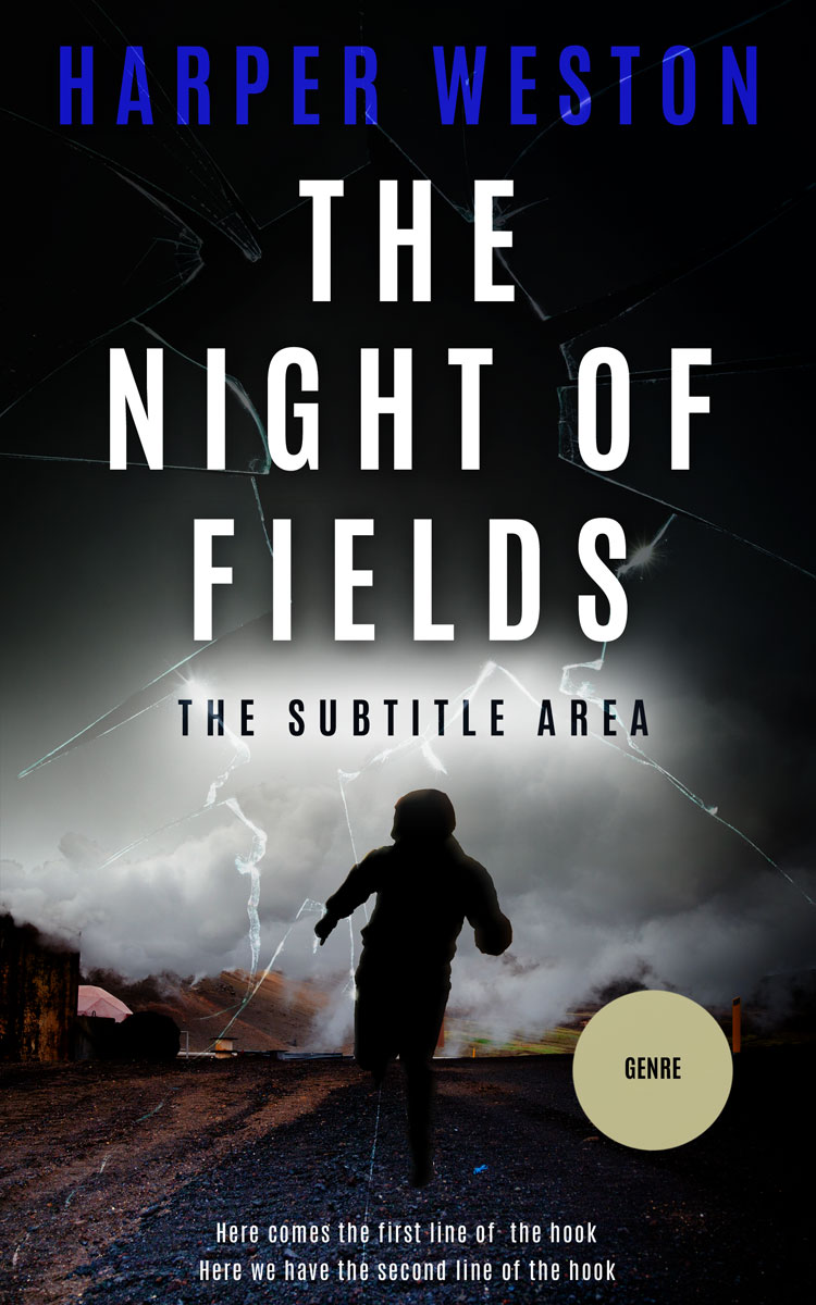 2D view of Premade Mystery & Thriller & Suspense Book Cover - Gray Nickel