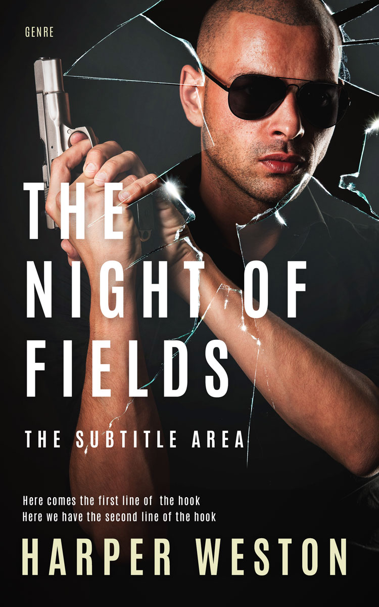 2D view of Premade Mystery & Thriller & Suspense Book Cover - Tan