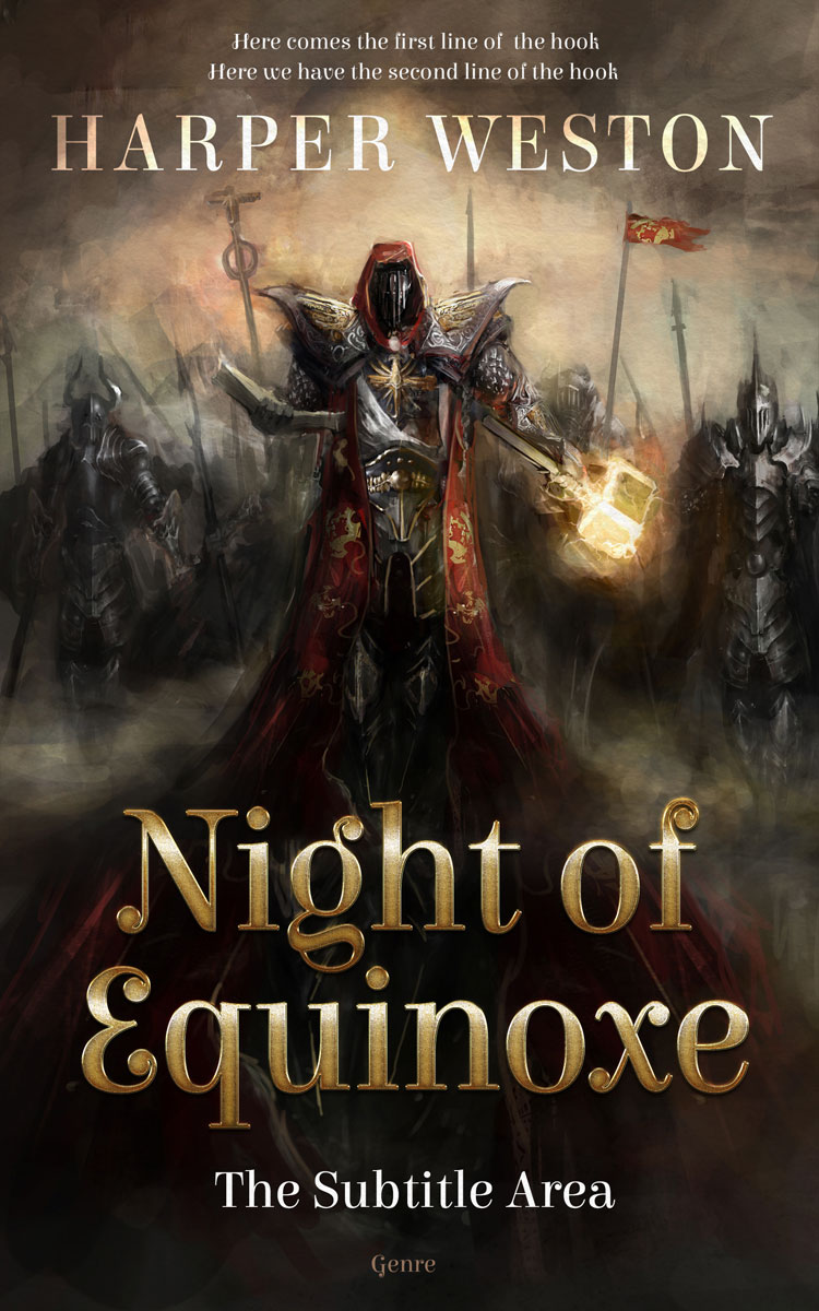 2D view of Premade Fantasy Book Cover - Zeus