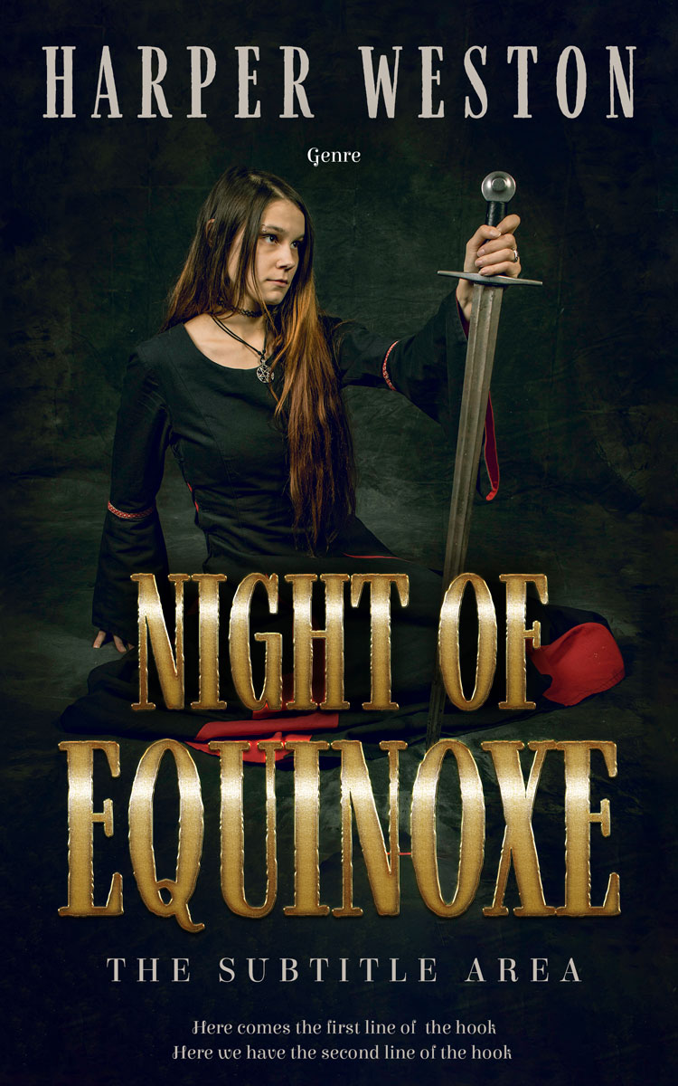 2D view of Premade Fantasy Book Cover - Bunker