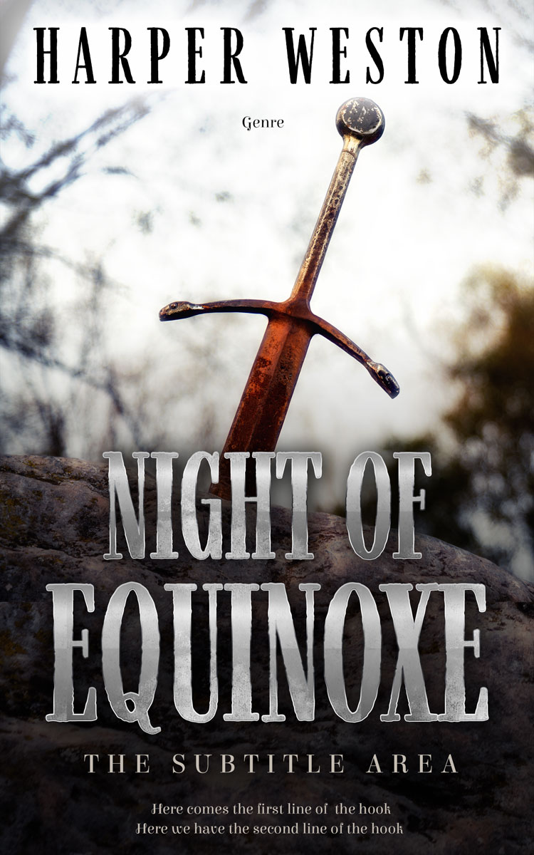 2D view of Premade Fantasy Book Cover - Cararra