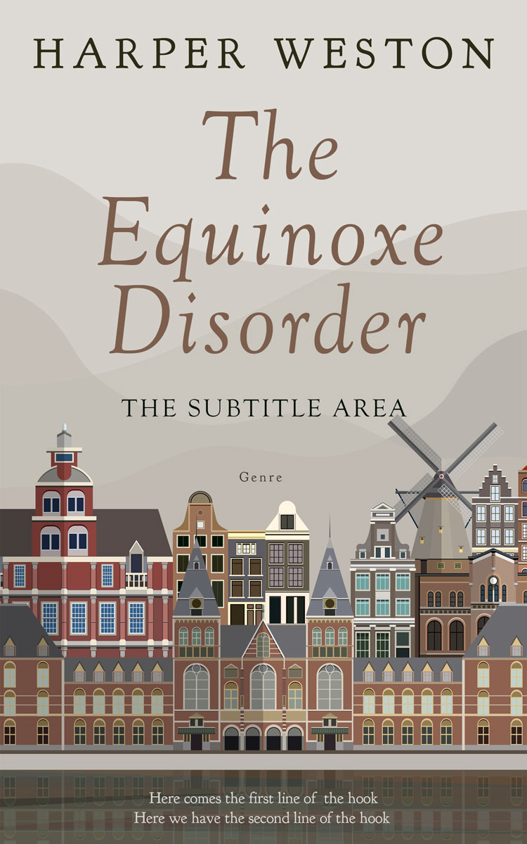 2D view of Premade Literary Fiction Book Cover - Swirl