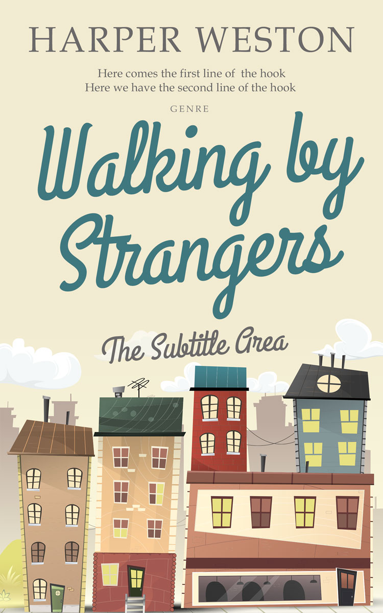 2D view of Premade Literary Fiction Book Cover - Parchment