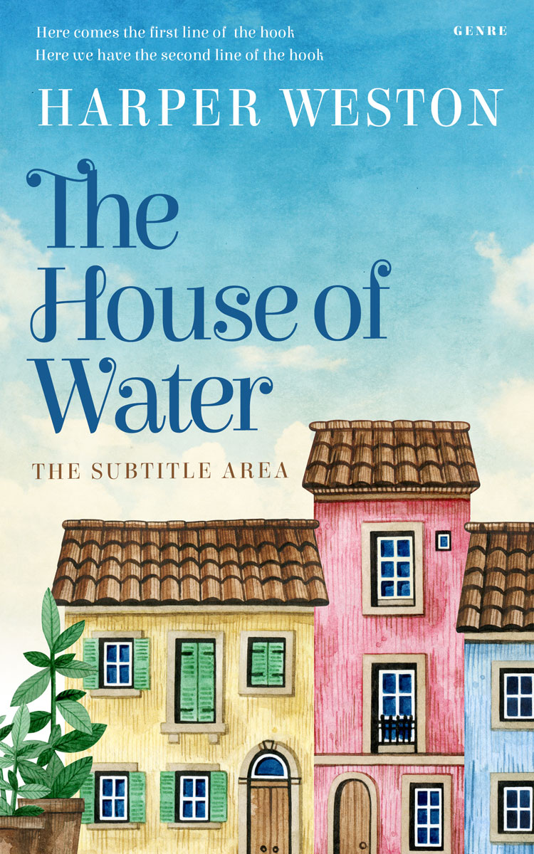 2D view of Premade Fantasy Book Cover - Celeste