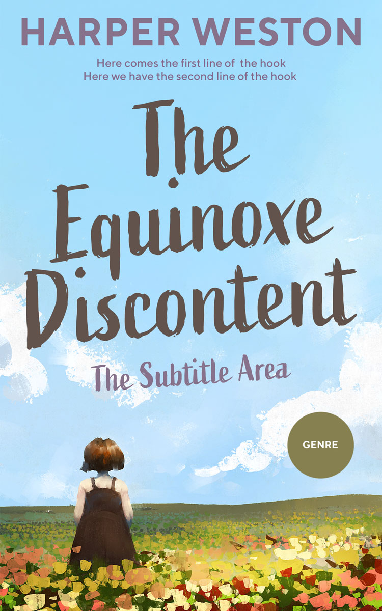 2D view of Premade Children's Book Cover - Blizzard Blue