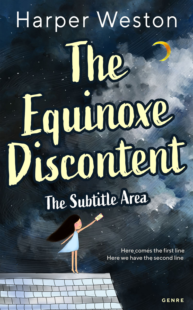 2D view of Premade Fantasy Book Cover - Moon Mist