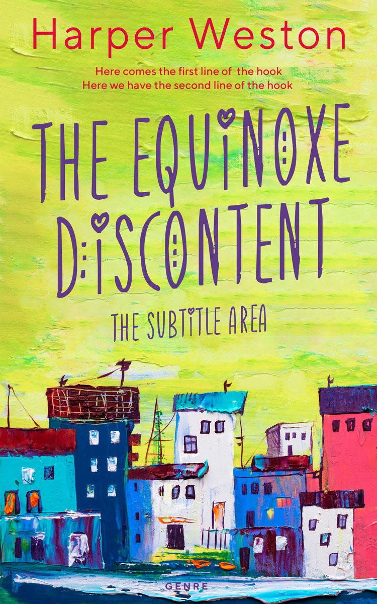 2D view of Premade Children's Book Cover - Yellow Green