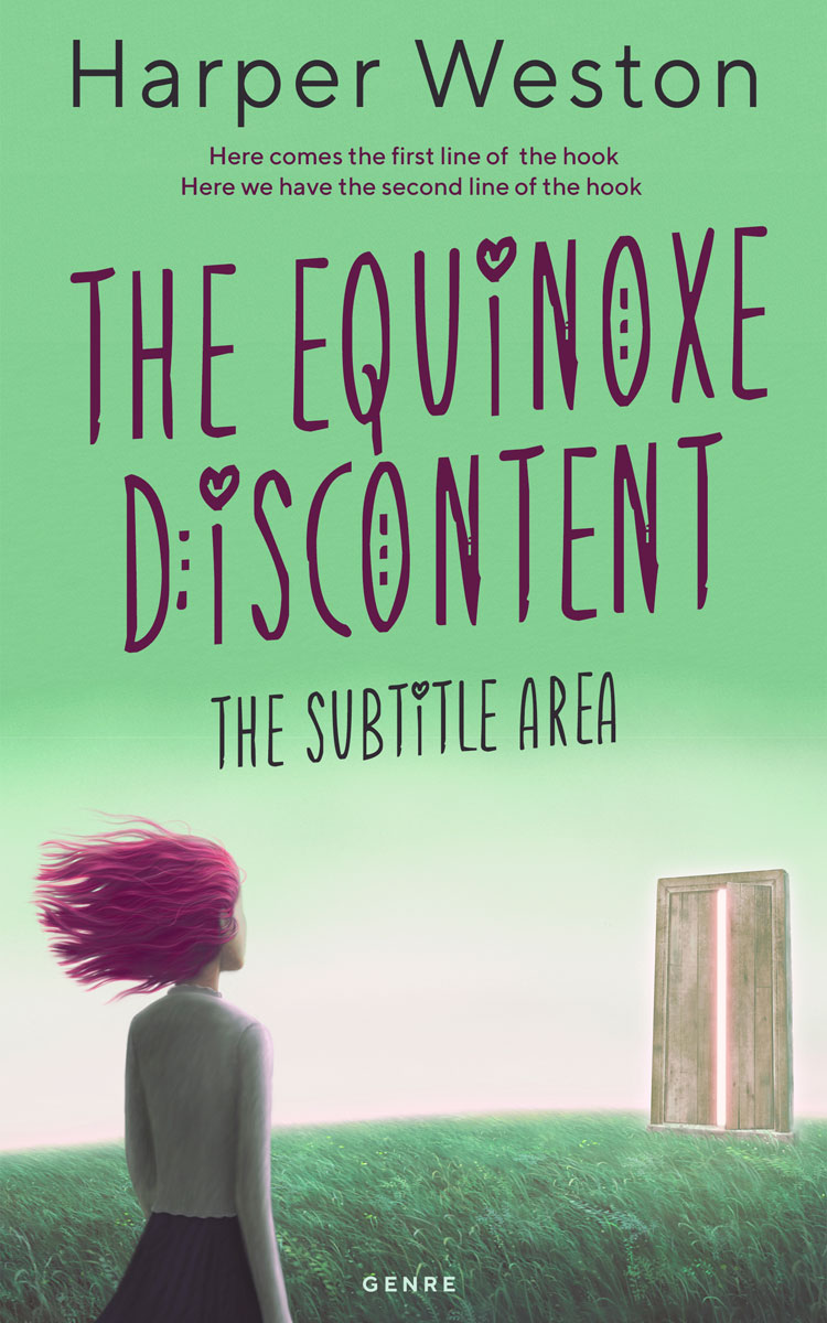 2D view of Premade Fantasy Book Cover - De York