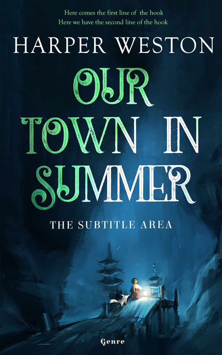 2D view of Premade Fantasy Book Cover - Firefly